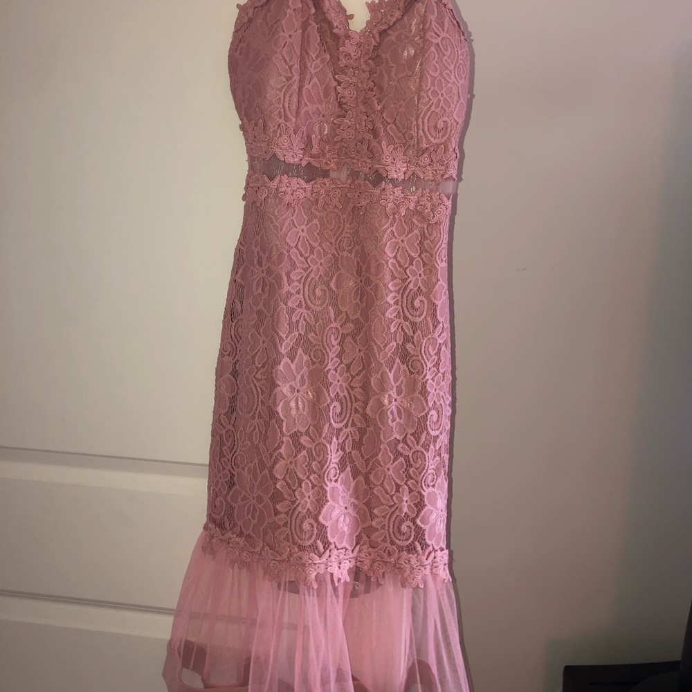 Beautiful Pink Lace Dress